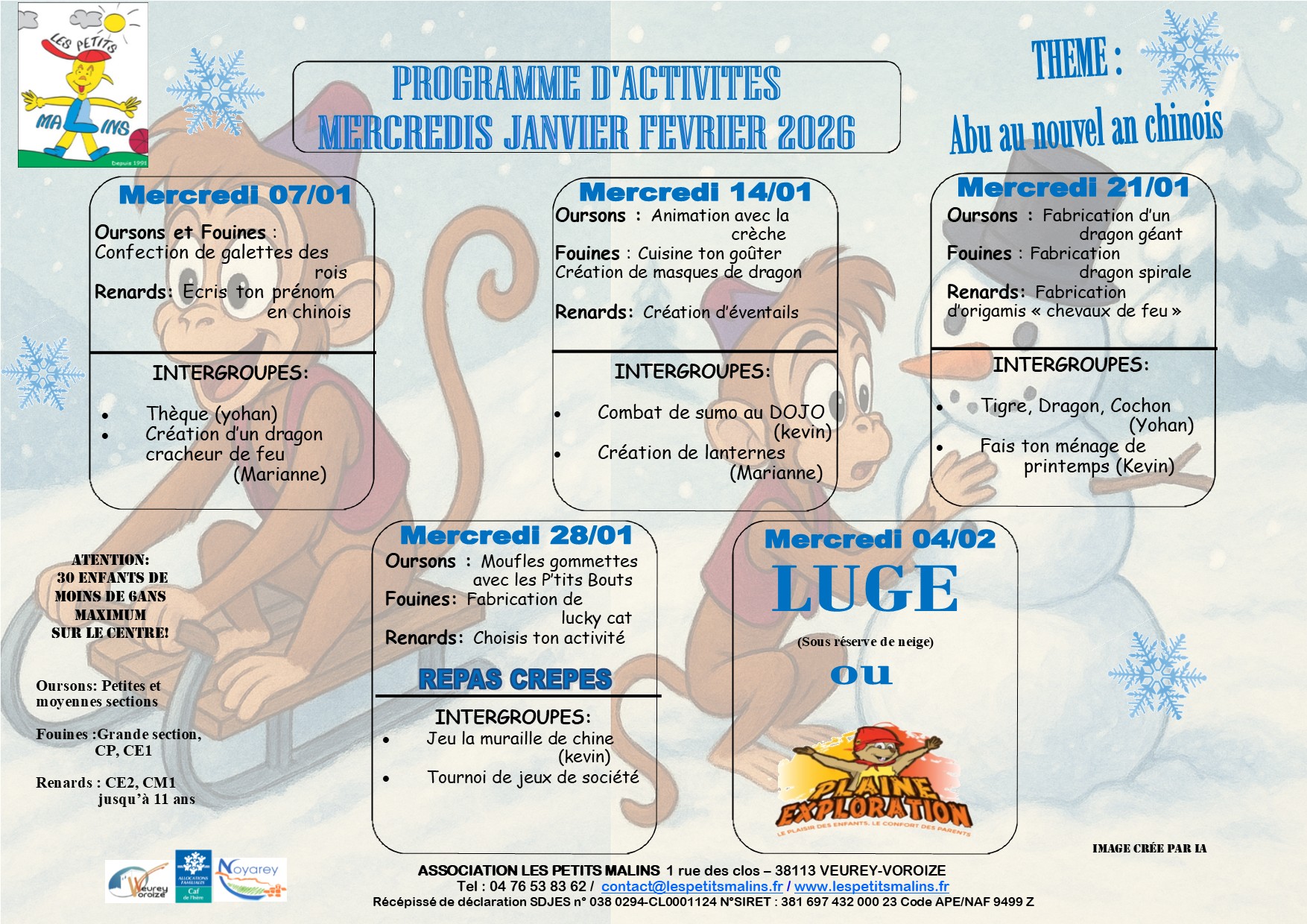 Mercredis Janvier-Février 2026